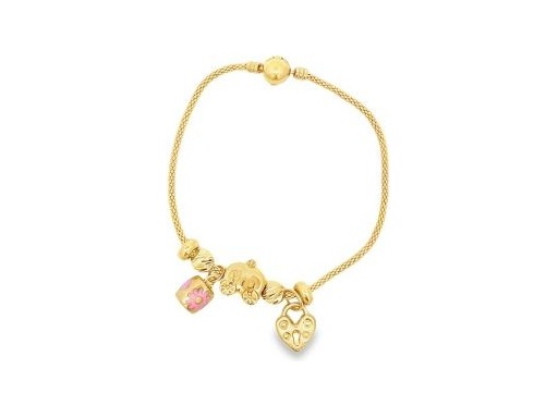 18K Yellow Gold Charm Bracelet